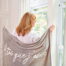 Charger l'image dans la galerie, Jeté en molleton ''À toi que j'aime''
