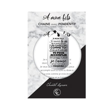 Charger l'image dans la galerie, Chaîne à mon fils