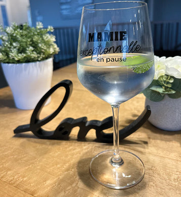 Verre à vin mamie
