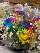 Charger l'image dans la galerie, Pré-vente Bouquet de 1 rose ''arc-en-ciel"