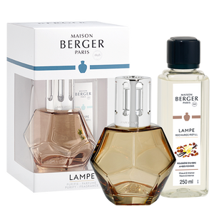 Coffret lampe Geometry miel + 250 ml (8,5 oz) Poussière d’ambre