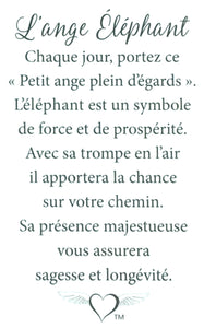 Épinglette "L'ange éléphant"