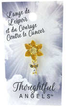 Charger l&#39;image dans la galerie, Épinglette &quot;L&#39;ange de l&#39;espoir et du courage contre le cancer&quot;