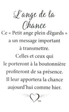 Charger l&#39;image dans la galerie, Épinglette &quot;L&#39;ange de la chance&quot;