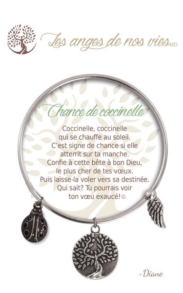 Bracelet ''Chance de coccinelle''
