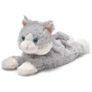 Laying Down Gray Cat Warmies (13")
