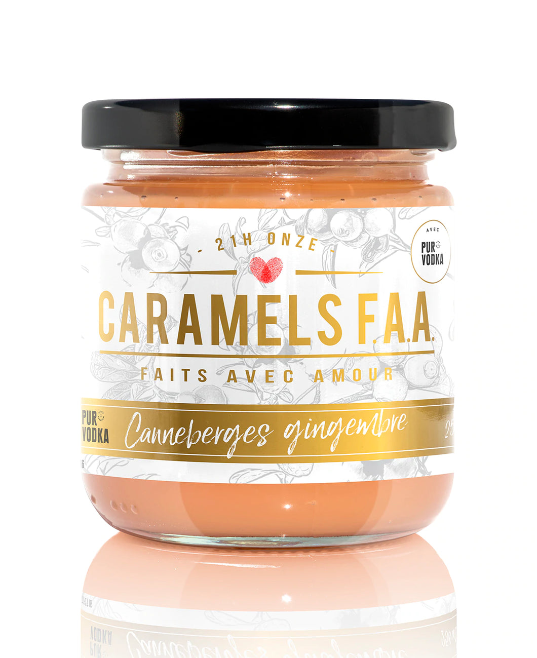 Caramel FAA (Pur vodka canneberges gingembre)