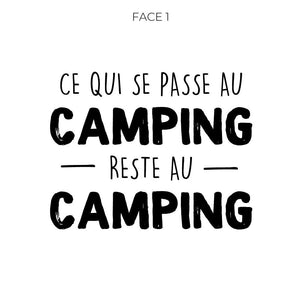 Verre gravé "Ce qui se passe camping"