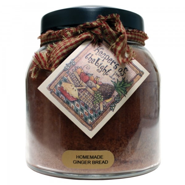 Homemade Gingerbread Papa Jar Candle