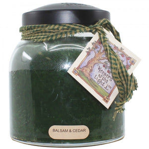 Balsam and Cedar Papa Jar Candle