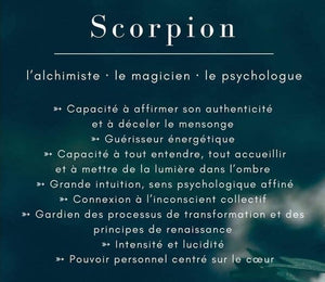Verre gravé "Signe zodiaque du Scorpion"